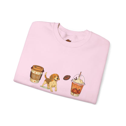 Beagle Fall Cups Unisex Heavy Blend™ Crewneck Sweatshirt