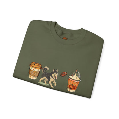Husky Fall Cups  Unisex Heavy Blend™ Crewneck Sweatshirt