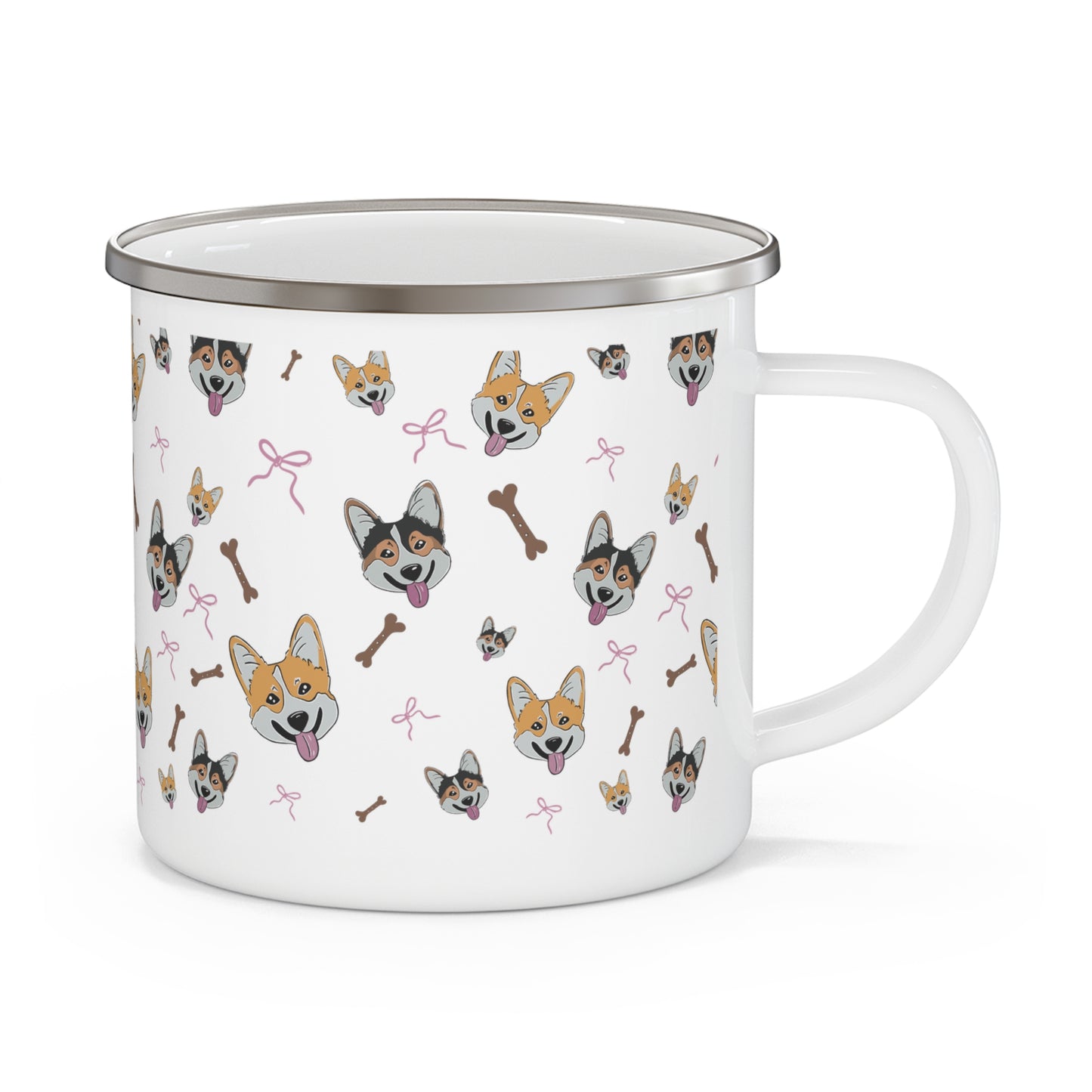 Corgi and bows Camping Mug