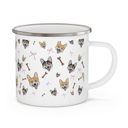 Corgi and bows Camping Mug