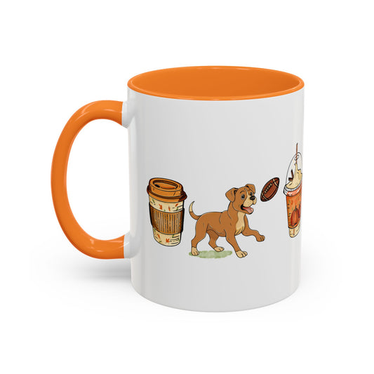Boxer Fall design, color Mugs 11oz