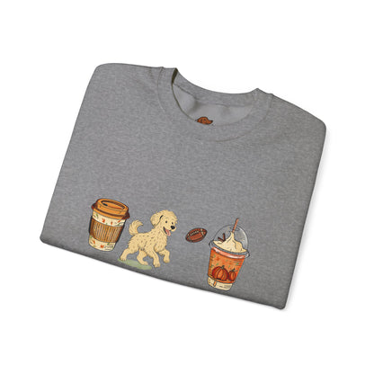 Doodle Fall Cups Unisex Heavy Blend™ Crewneck Sweatshirt