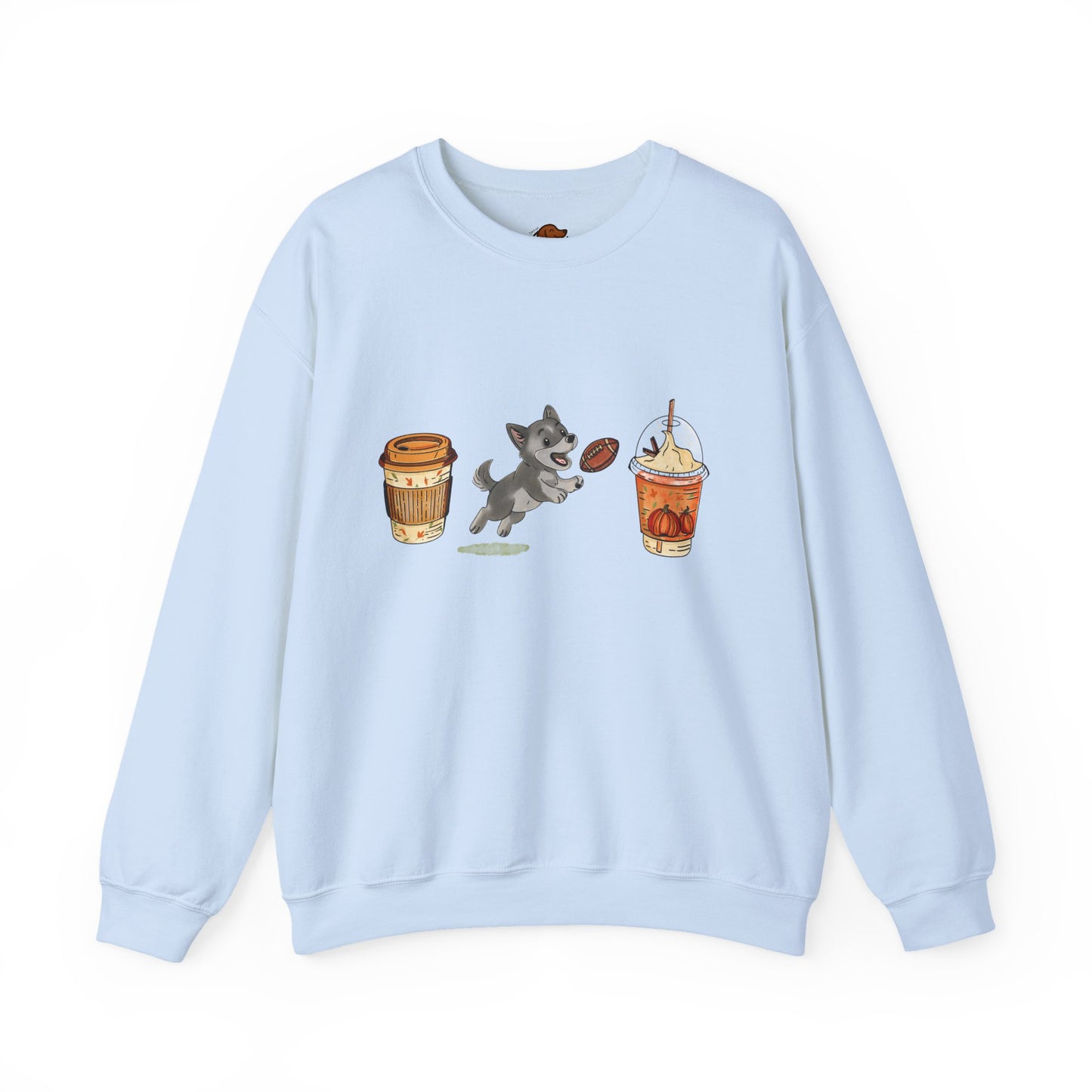 Husky Grey  Fall Cups Unisex Heavy Blend™ Crewneck Sweatshirt