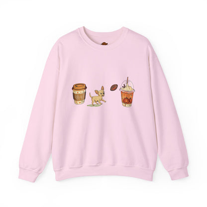 Chihuahua Fall Cups Unisex Heavy Blend™ Crewneck Sweatshirt