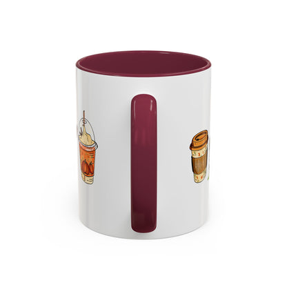 Bernese Mountain dog Fall design, color Mugs 11oz