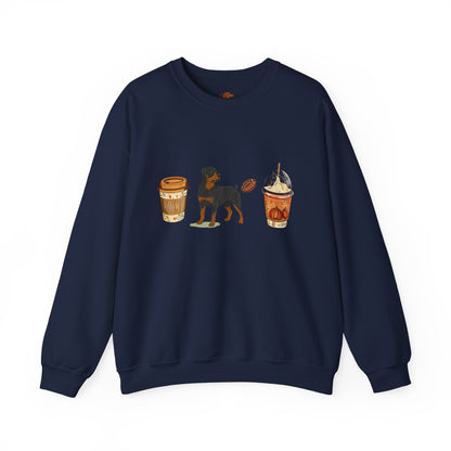 Rottweiler Fall Cups Unisex Heavy Blend™ Crewneck Sweatshirt