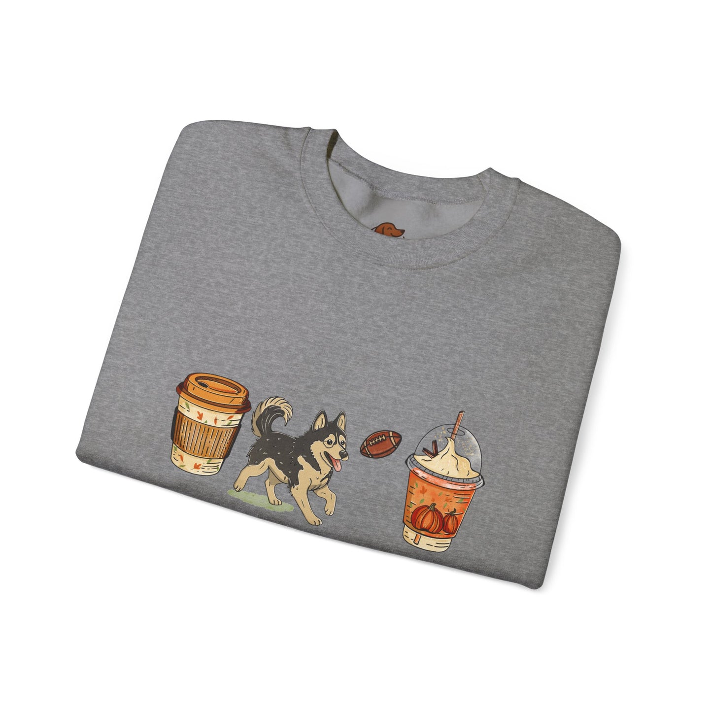 Husky Fall Cups  Unisex Heavy Blend™ Crewneck Sweatshirt