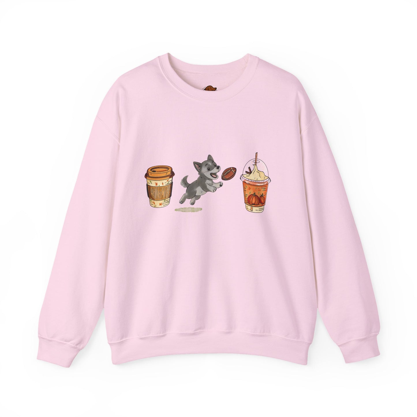 Husky Grey  Fall Cups Unisex Heavy Blend™ Crewneck Sweatshirt
