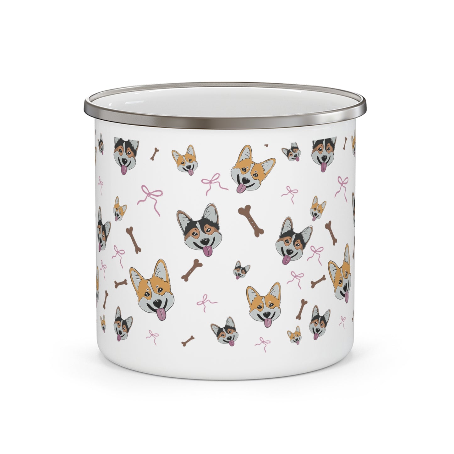 Corgi and bows Camping Mug