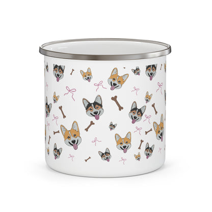 Corgi and bows Camping Mug