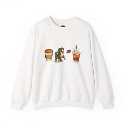 Bernese Mountain dog Fall Cups Unisex Heavy Blend™ Crewneck Sweatshirt