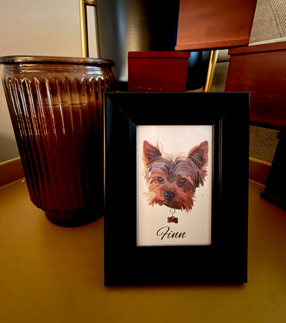 Mini Pet Portrait. Hand-drawn (digital)