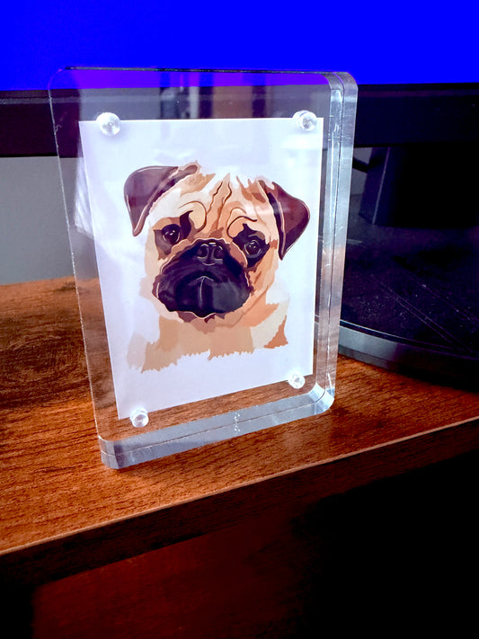 Mini Pet Portrait. Hand-drawn (digital)