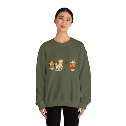 Doodle Fall Cups Unisex Heavy Blend™ Crewneck Sweatshirt