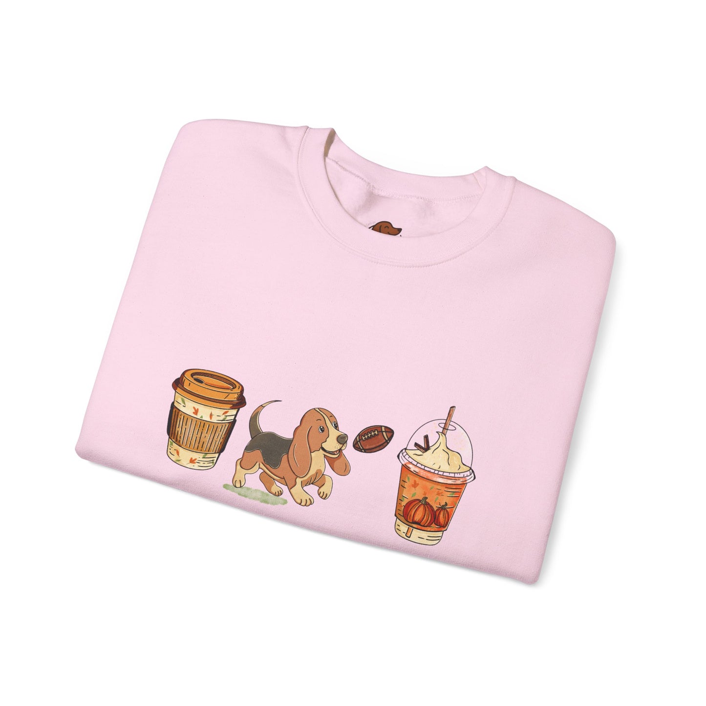 Basset hound  Fall Cups Unisex Heavy Blend™ Crewneck Sweatshirt