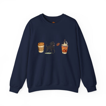 Black lab Fall Cups Unisex Heavy Blend™ Crewneck Sweatshirt