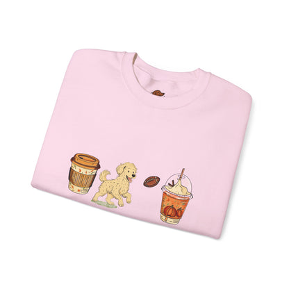 Doodle Fall Cups Unisex Heavy Blend™ Crewneck Sweatshirt