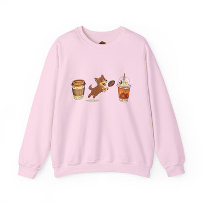 Husky brown  Fall Cups Unisex Heavy Blend™ Crewneck Sweatshirt