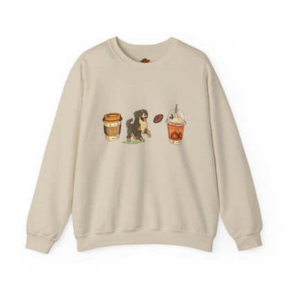 Bernese Mountain dog Fall Cups Unisex Heavy Blend™ Crewneck Sweatshirt