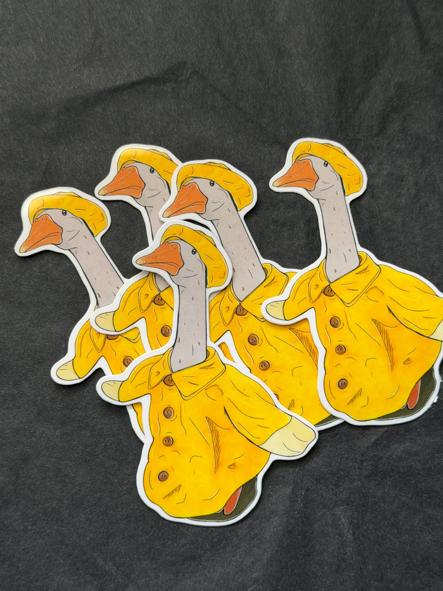Porch goose inspired | Rain Coat Goose Sticker