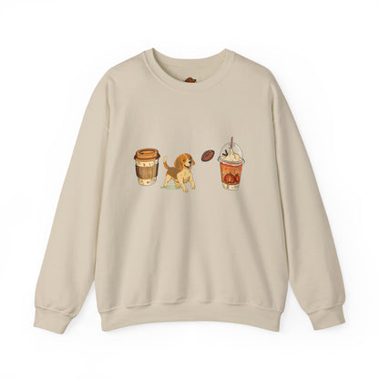 Beagle Fall Cups Unisex Heavy Blend™ Crewneck Sweatshirt