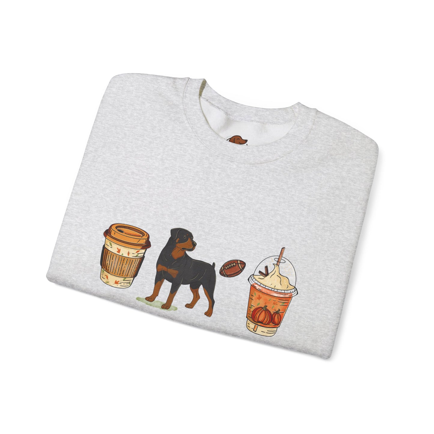 Rottweiler Fall Cups Unisex Heavy Blend™ Crewneck Sweatshirt