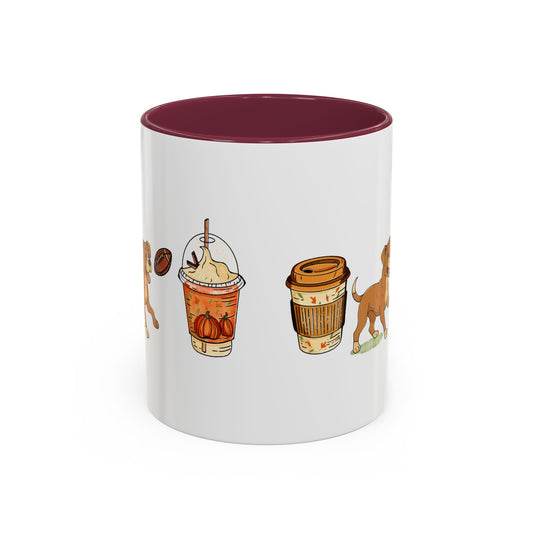 Boxer Fall design, color Mugs 11oz