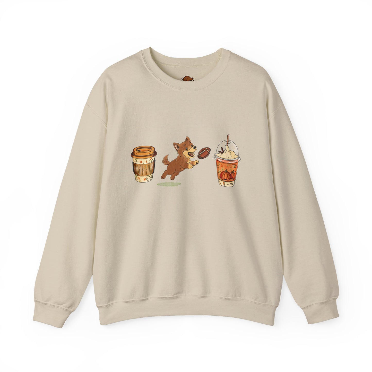 Husky brown  Fall Cups Unisex Heavy Blend™ Crewneck Sweatshirt