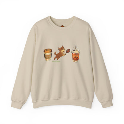Husky brown  Fall Cups Unisex Heavy Blend™ Crewneck Sweatshirt