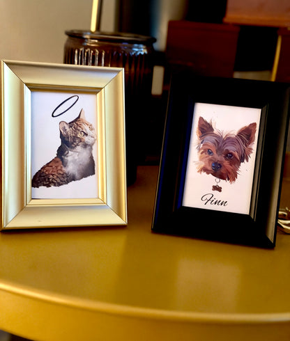 Mini Pet Portrait. Hand-drawn (digital)