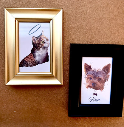 Mini Pet Portrait. Hand-drawn (digital)