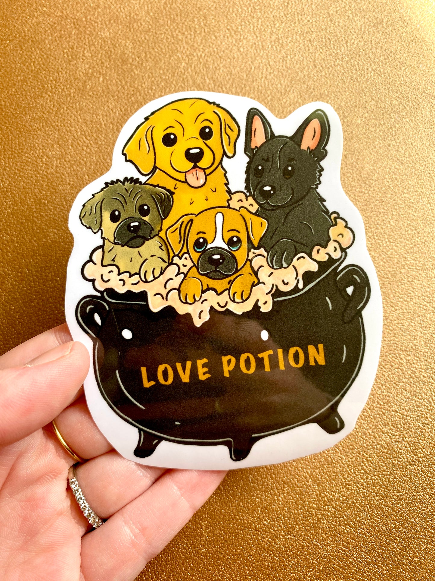 Sticker-Love Potion pups