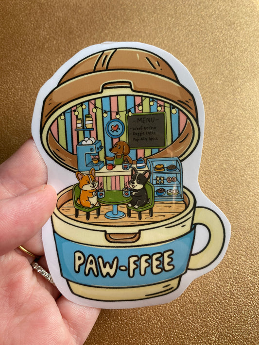 Pet Pocket sticker -Paw-fee