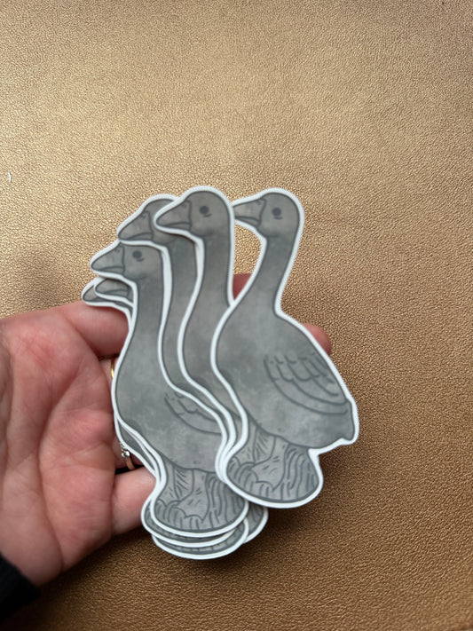 Cement Goose | Porch Goose inspired Sticker